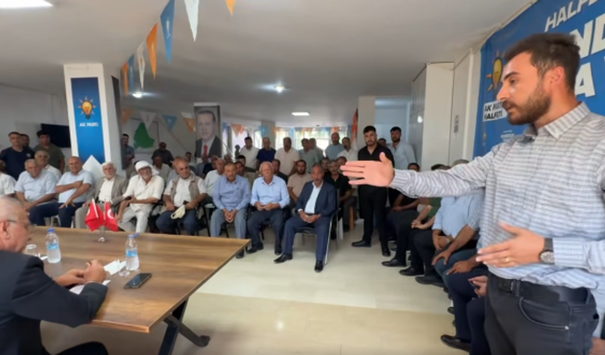 AK Parti Halfeti Teşkilat Toplantısında İlçe Başkanına Sert Eleştiri