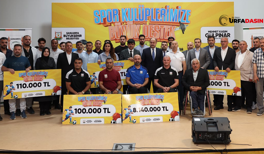 Şanlıurfa’da 109 Amatör Spor Kulübüne 8 Milyon TL Destek