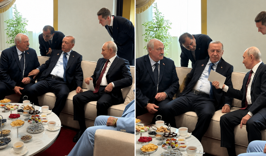 Cumhurbaşkanı Erdoğan, Putin ve Lukaşenko'dan Bişkek'te Görüştü