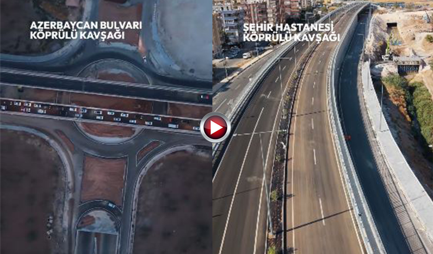 Şanlıurfa'da İki Köprülü Kavşak Trafiğe Açıldı