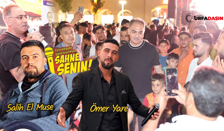 Eyyübiye Millet Bahçesinde Salih El Muse ve Ömer Yare Sahne Aldı