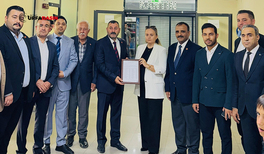 MHP Şanlıurfa İl Başkanı Osman Mutlu, Mazbatasını Aldı