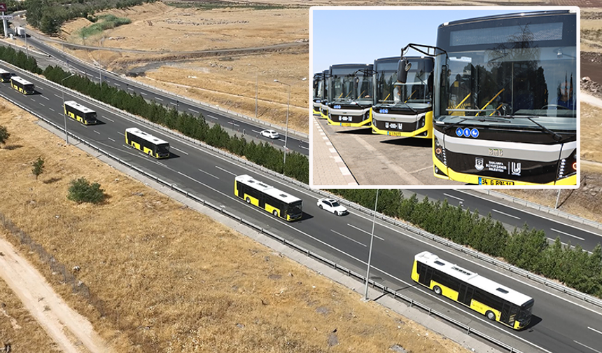 Şanlıurfa'da Ulaşım Filosuna 50 Yeni Otobüs Katılmaya Başladı