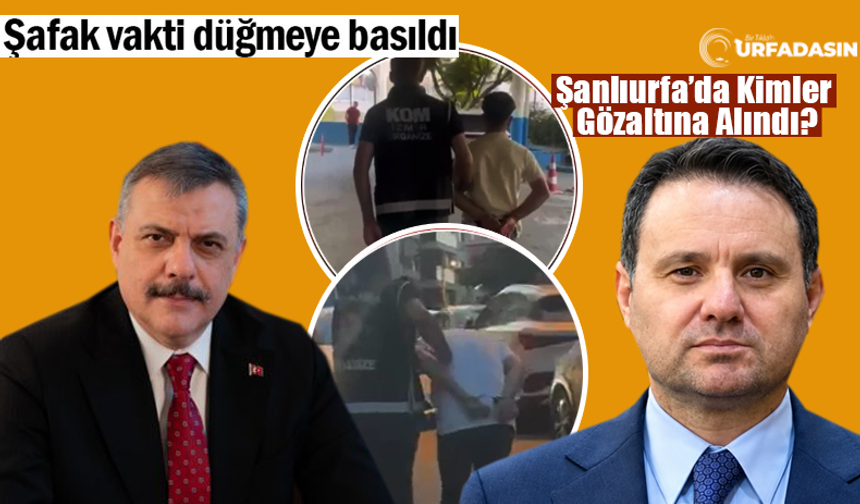 Şanlıurfa İle Birlikte 48 İlde Yeni Suç Örgütlerine Operasyon: 1008 Gözaltı