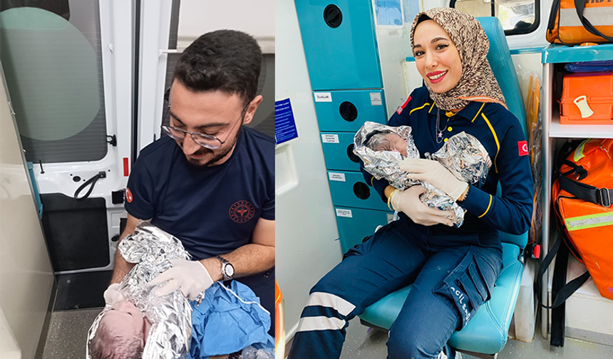 Şanlıurfa'da Bebekler Ambulansta Dünyaya Gözlerini Açtı