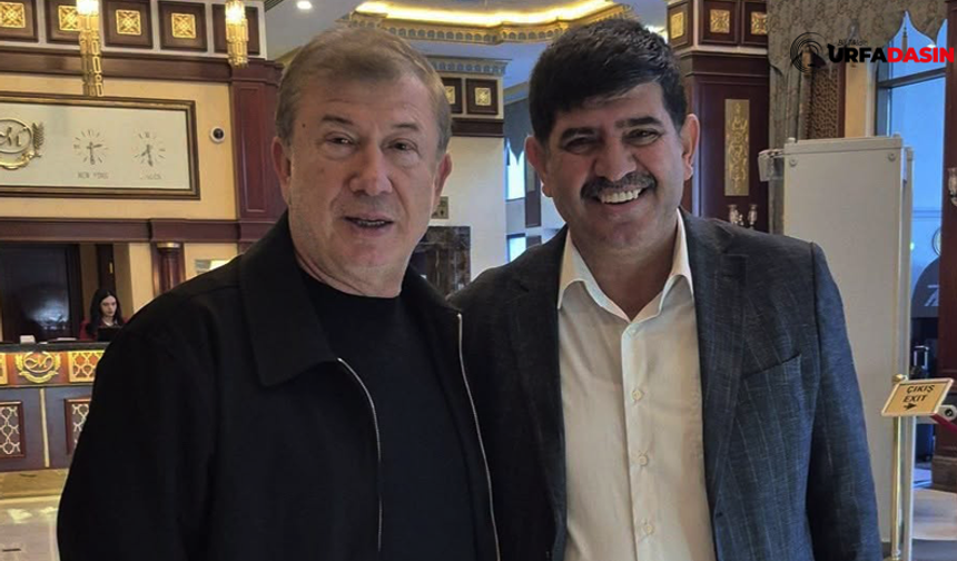 Şanlıurfa ASKF Başkanı Murat Basyan, Tanju Çolak İle Sürpriz Görüşme