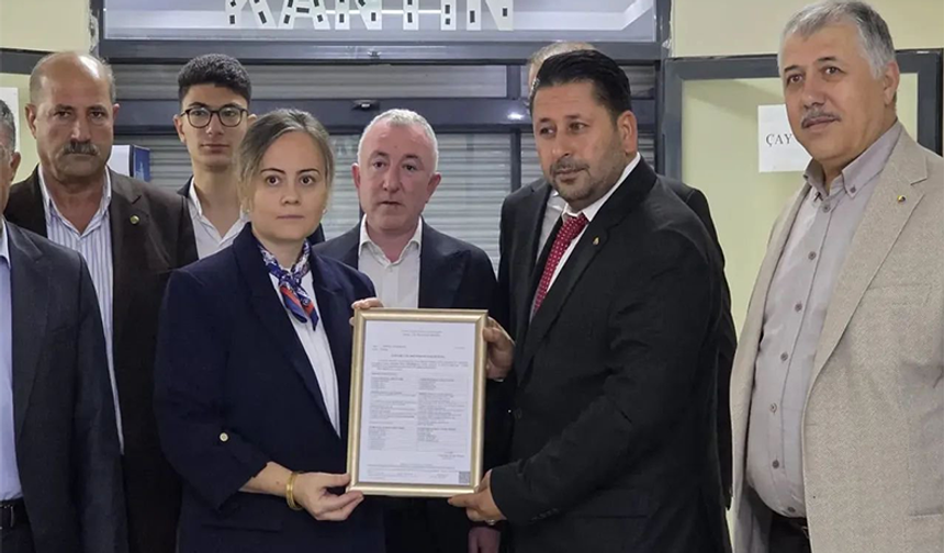 Şanlıurfa Ticaret Borsası Başkanı Seçilen Kızılkaya, Mazbatasını Aldı