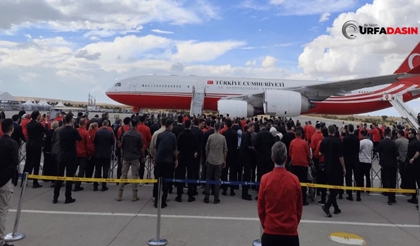 Cumhurbaşkanı Recep Tayyip Erdoğan'ın Uçağı Şanlıurfa'ya İniş Yaptı