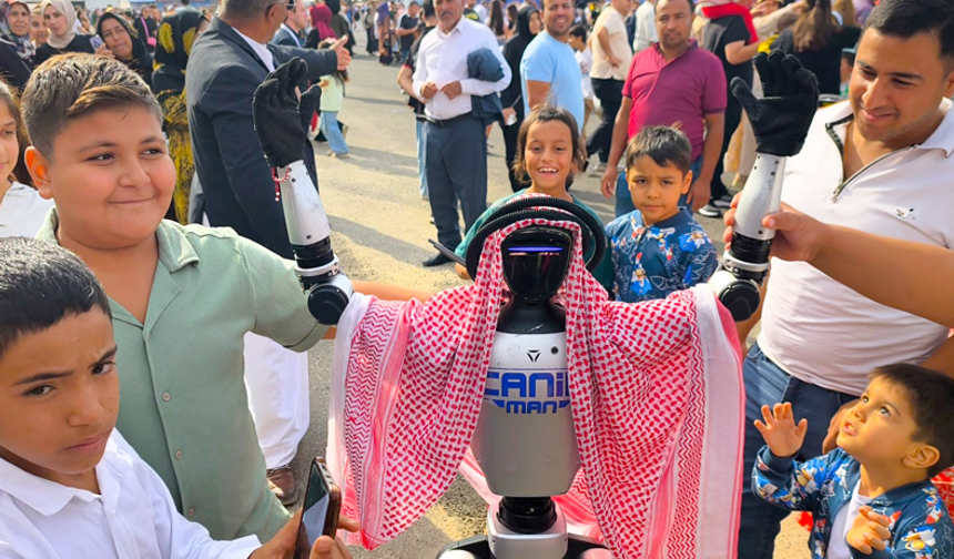 Şanlıurfalılar TEKNOFEST Robotuna Puşi Taktı