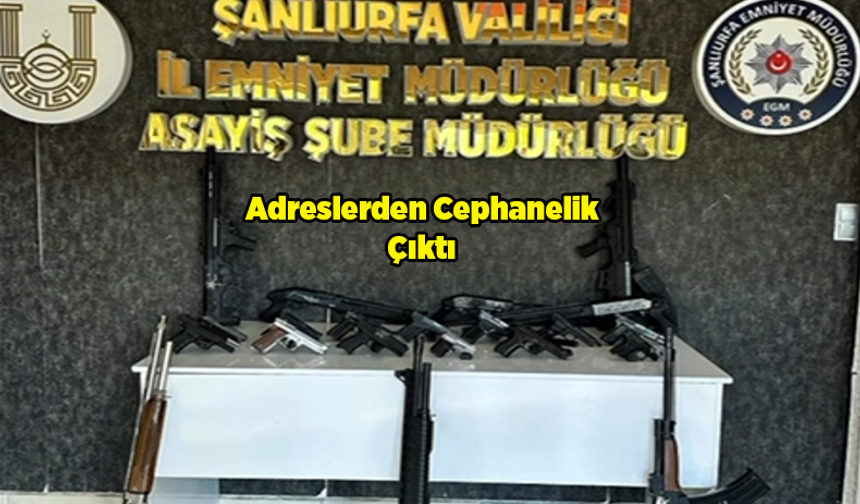 Şanlıurfa’da Yasa Dışı Silahlananlara Operasyon: 51 Silah Ele Geçirildi, 13 Gözaltı