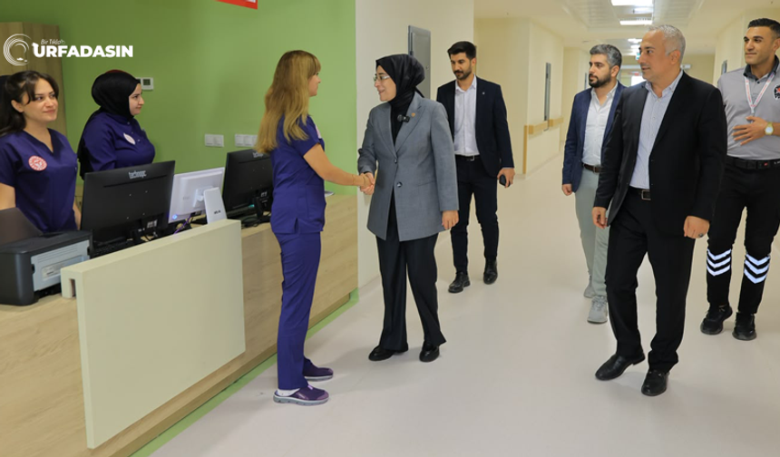 Vekil Yazmacı, Şanlıurfa Şehir Hastanesinde Hastaları ve Personeli Ziyaret Etti