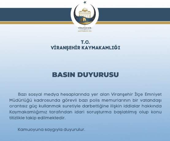 Polislere Soruşturma Viranşehir