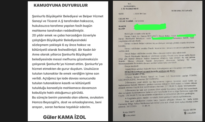 Mahkeme Kararı Ve Açıklama