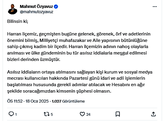 Mahmut Özyavuz Paylaşımı