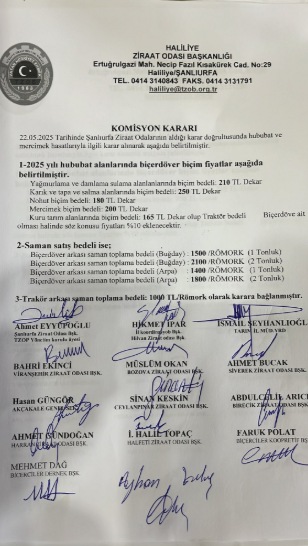 Biçerdöver Biçim Fiyatı