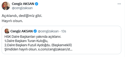 Cengiz Aksan Paylaşımı