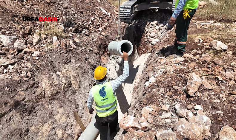 ŞUSKİ, Halfeti’de Altyapı Çalışmalarına Hız Kesmeden Devam Ediyor