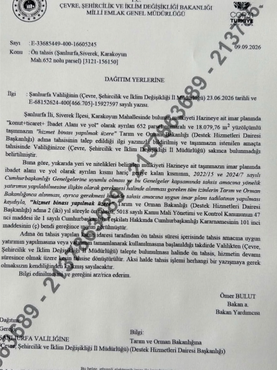 Siverek Tarım Ilçe Binası Yapılıyor